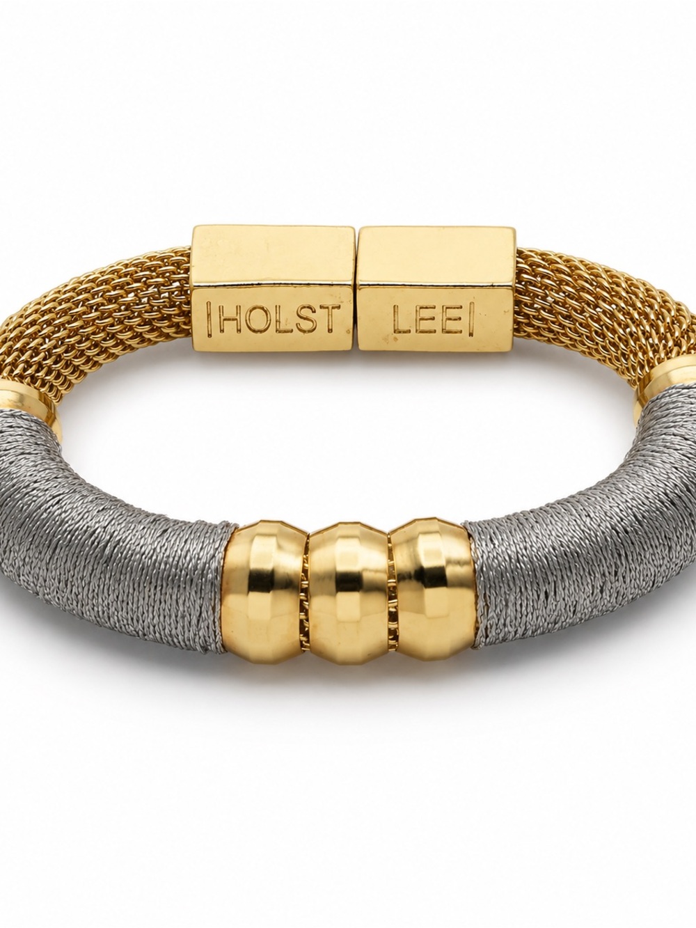 HOLST + LEE Gold Silver Two Tone Statement Bracelet